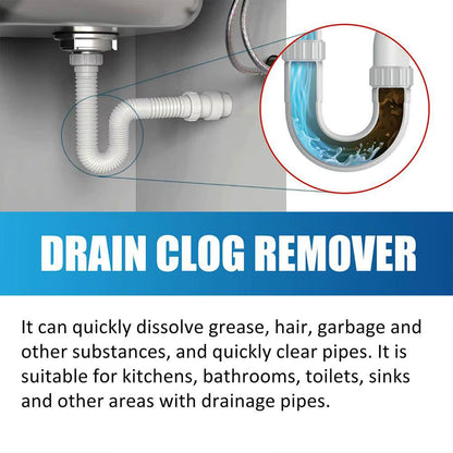 260G Powerful Pipe Dredging Agent Kitchen Dredge Deodorant Toilet Sink Drain Cleaner Sewer Household Cleaning Tool Safe Tool
